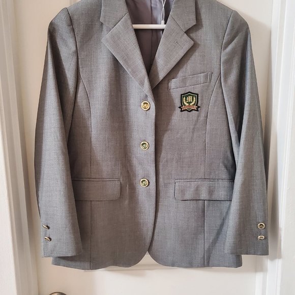 JK Uniform Blazer Japanese School College Style Long Sleeve Gray Suit Jacket - Picture 7 of 10